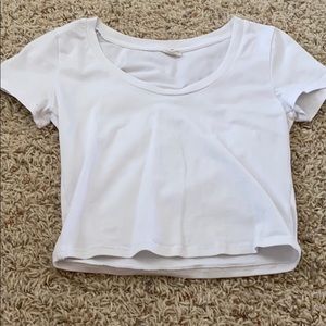 White crop top